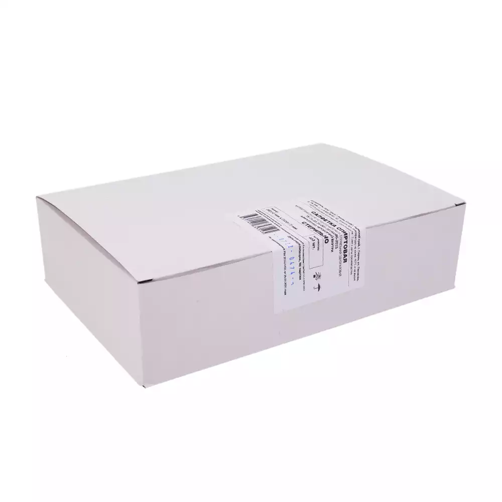 Салфетка спиртовая антисептическая для инъекций, размер 60*100мм, 70% этиловый спирт