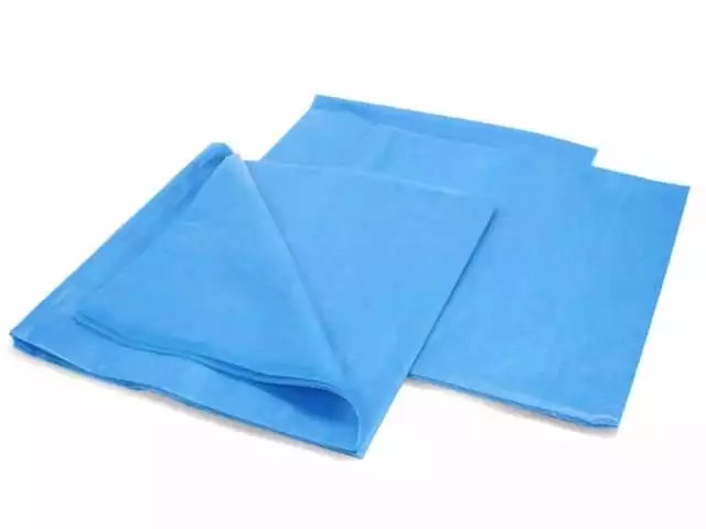 Простыня 70х70см, СМС 42г/м2, хирургическая, стерильная, голубая