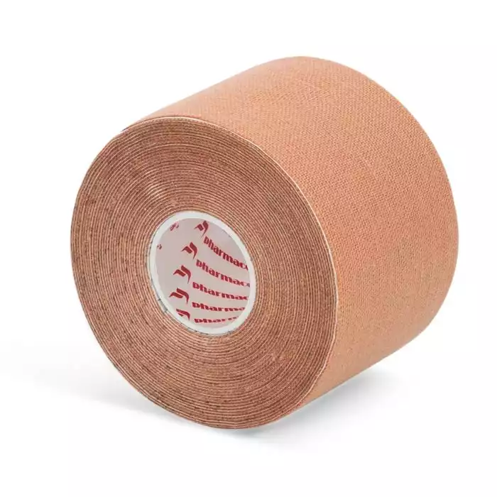 Тейп хлопковый кинезио, размер 5см*31,5м, цвет бежевый