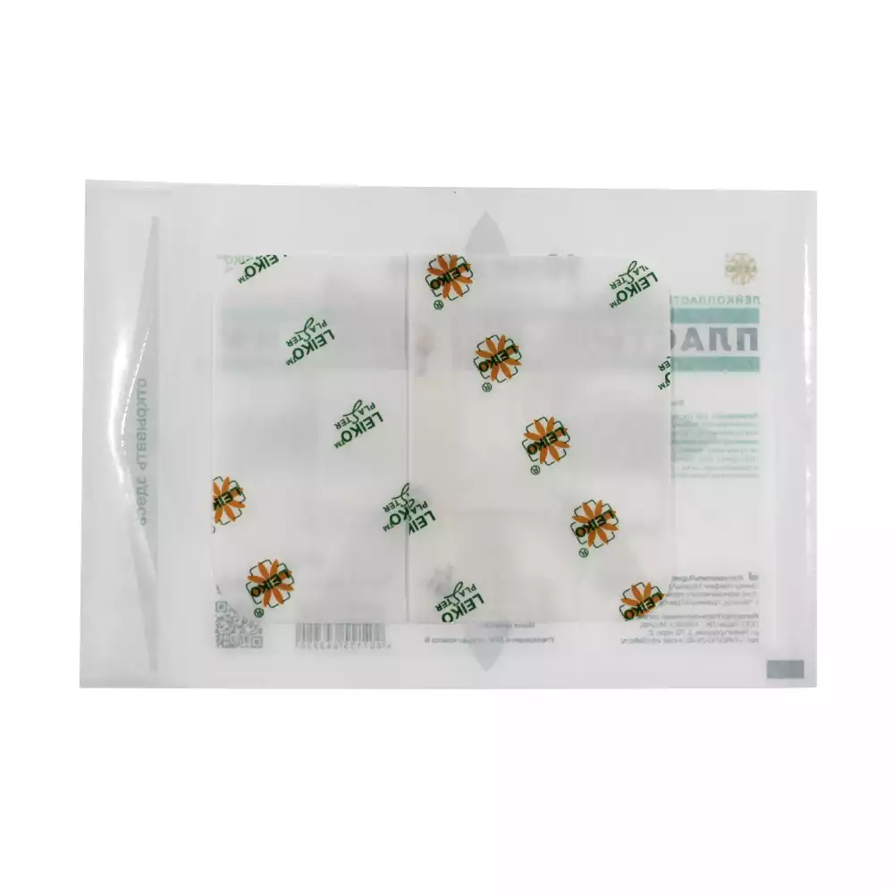 Повязка LEIKO нетканная, абсорбирующая для поверхностных ран, размер 10*8см, стерильная