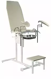 Кресло гинекологическое КГ-1, с ручным приводом (цвет по выбору - бежевое, синее, зеленое)