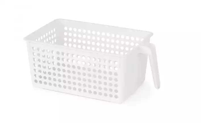 Корзина д/хранения с ручкой 270*170*120мм, белый
