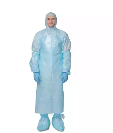 Комплект одежды защитной для врача-инфекциониста № 6, нестерильный , 52-54 р-р (комбинезон-каспер, фартук, нарукавники, бахилы)