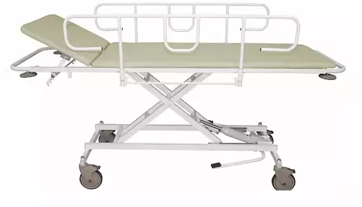 Тележка для перевозки больных ТПБВ-02 Д внутрикорпусная, с центральной тормозной системой, колеса 20см