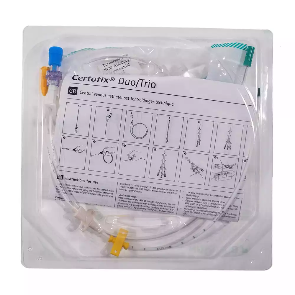 Набор Цертофикс Дуо V 720, с 2-х канальным венозным катетером, для катетеризации центральных вен